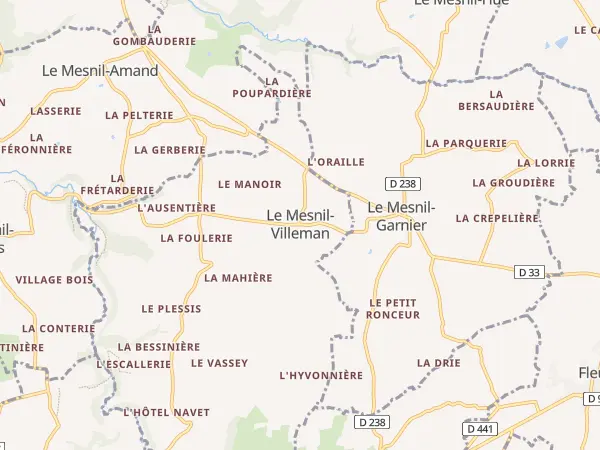 Plan du Mesnil-Villeman