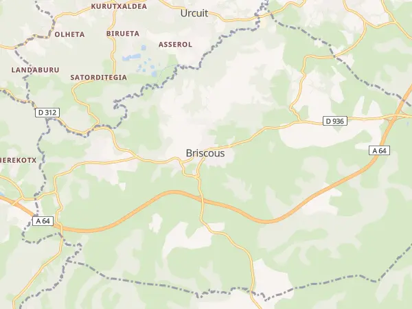Plan de Briscous