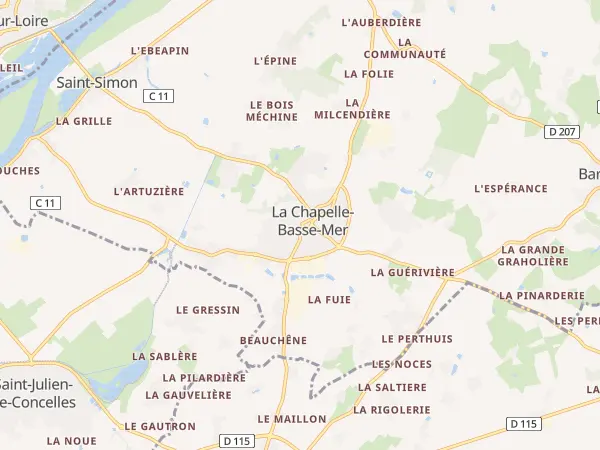 Plan de Divatte-sur-Loire