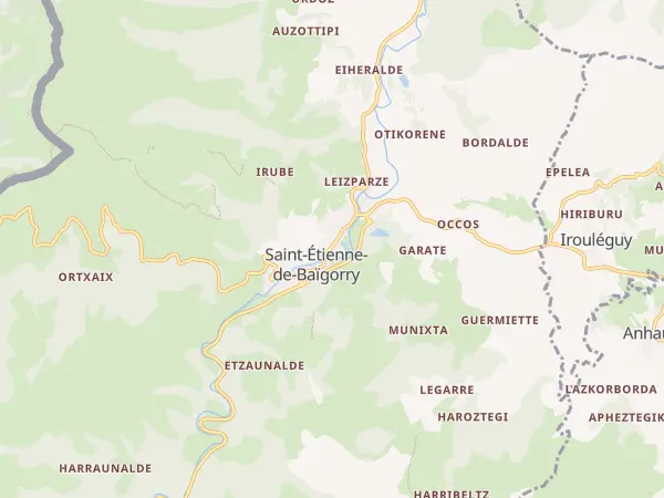 Plan de Saint-Étienne-de-Baïgorry