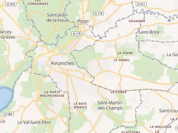 Plan de Saint-Senier-sous-Avranches