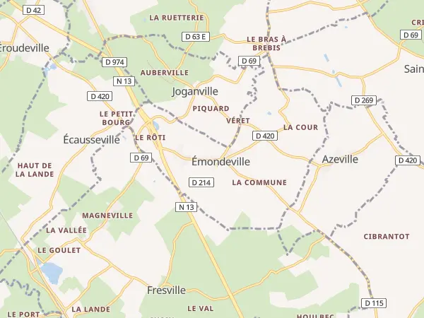 Plan de Émondeville