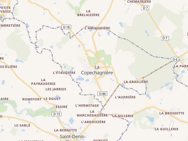 Plan de La Copechagnière
