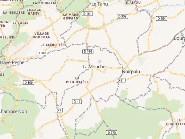 Plan de La Mouche