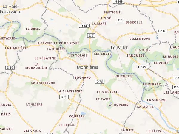 Plan de Monnières