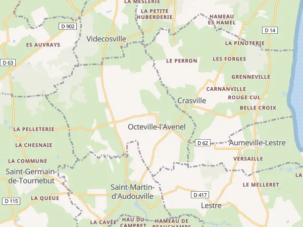 Plan de Octeville-l’Avenel