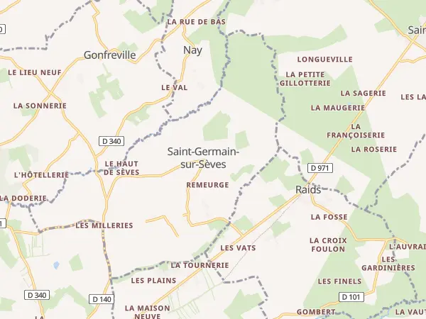 Plan de Saint-Germain-sur-Sèves