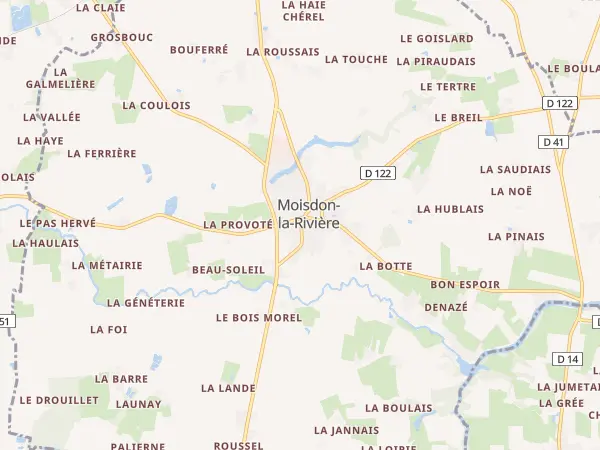 Plan de Moisdon-la-Rivière