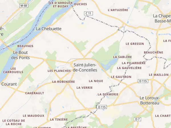 Plan de Saint-Julien-de-Concelles