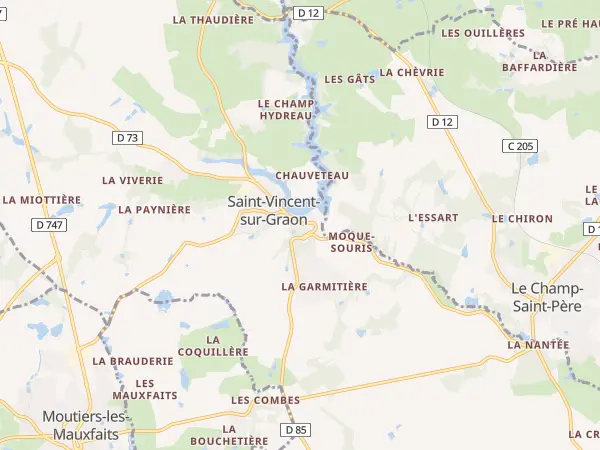 Plan de Saint-Vincent-sur-Graon