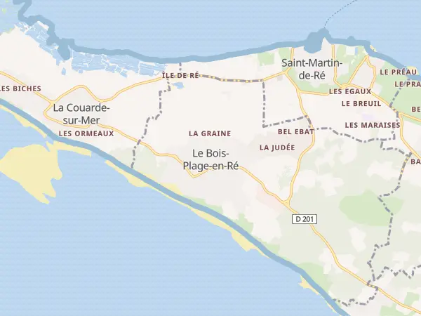 Plan du Bois-Plage-en-Ré