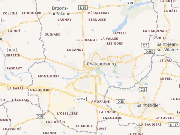 Plan de Châteaubourg