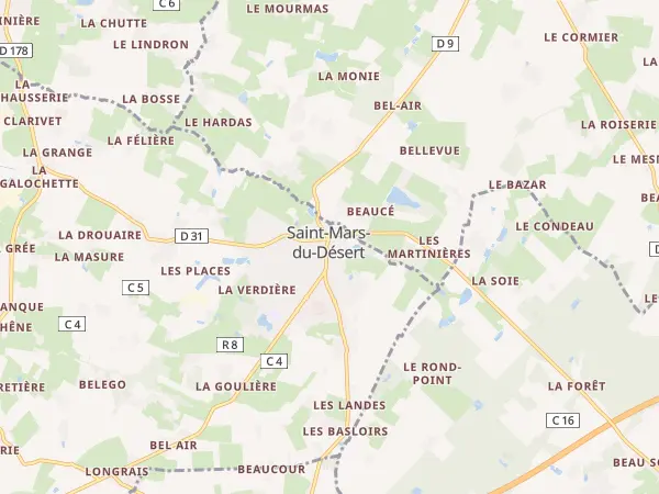 Plan de Saint-Mars-du-Désert
