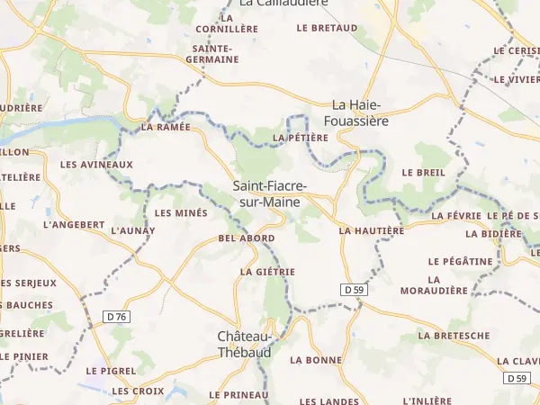 Plan de Saint-Fiacre-sur-Maine