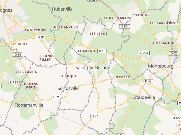 Plan de Saint-Cyr-Bocage