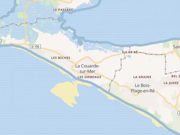 Plan de La Couarde-sur-Mer