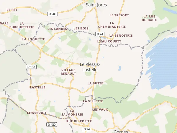 Plan du Plessis-Lastelle