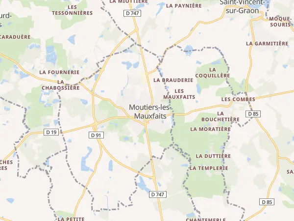Plan de Moutiers-les-Mauxfaits