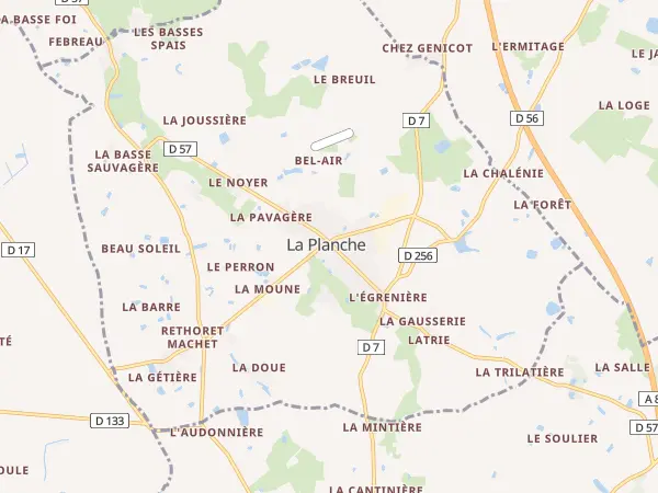 Plan de La Planche