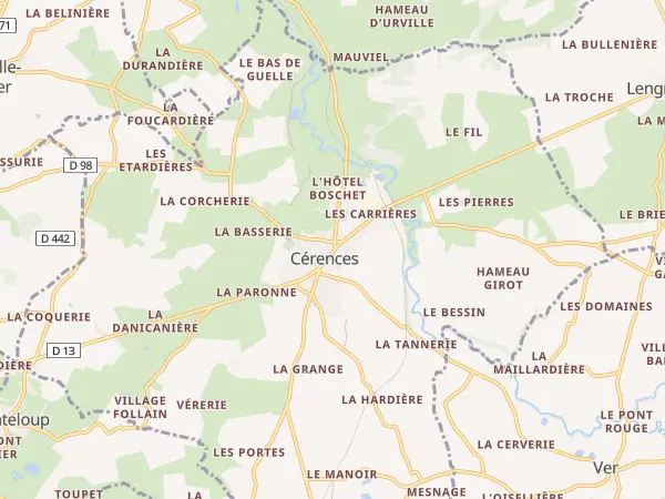 Plan de Cérences