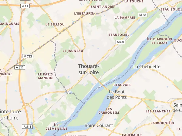Plan de Thouaré-sur-Loire