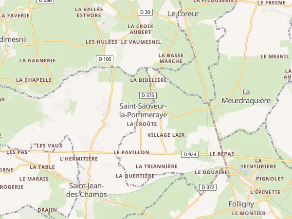 Plan de Saint-Sauveur-la-Pommeraye