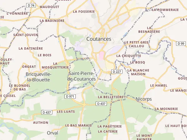 Plan de Saint-Pierre-de-Coutances