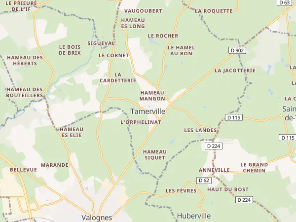 Plan de Tamerville