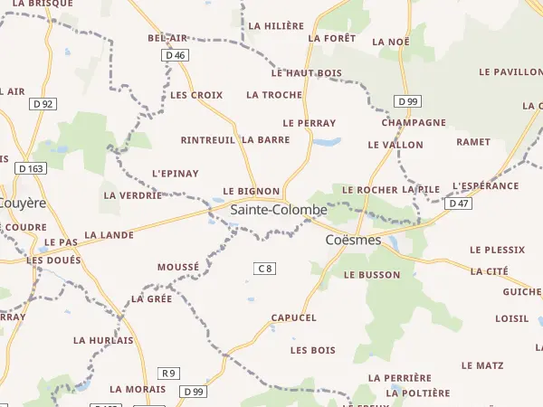 Plan de Sainte-Colombe