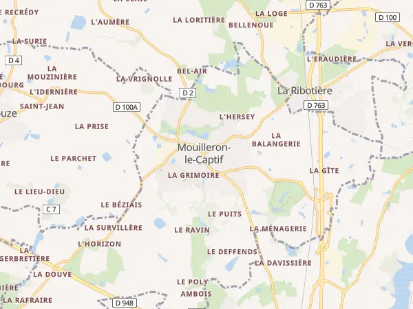 Plan de Mouilleron-le-Captif