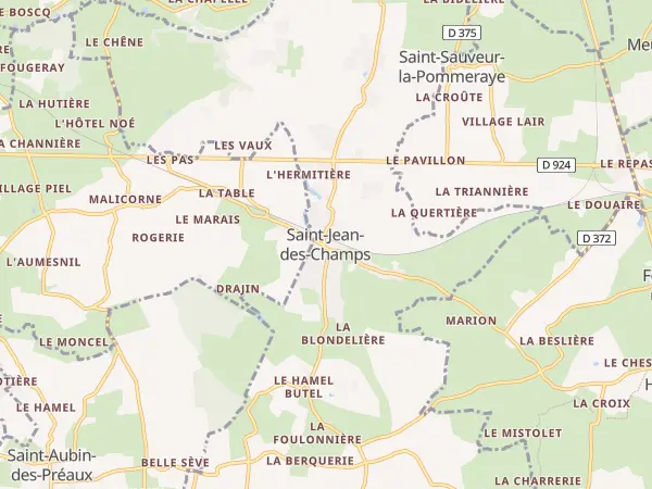 Plan de Saint-Jean-des-Champs