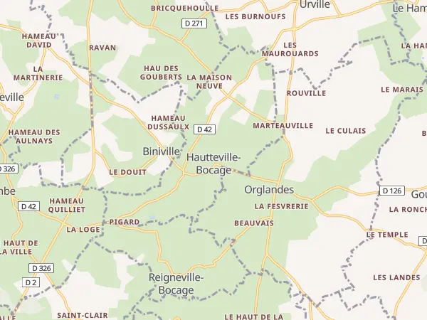 Plan de Hautteville-Bocage