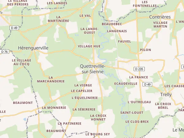 Plan de Quettreville-sur-Sienne