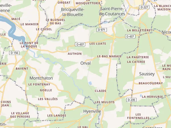 Plan de Orval sur Sienne