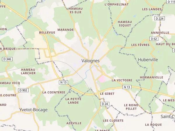 Plan de Valognes