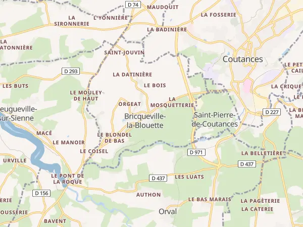 Plan de Bricqueville-la-Blouette