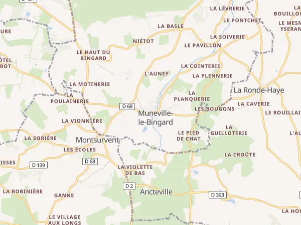 Plan de Muneville-le-Bingard