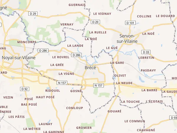 Plan de Brécé