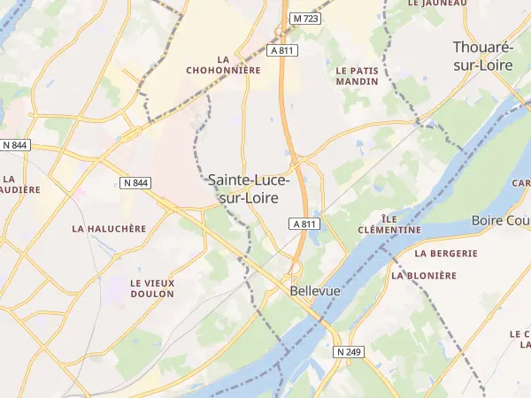 Plan de Sainte-Luce-sur-Loire