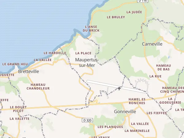 Plan de Maupertus-sur-Mer