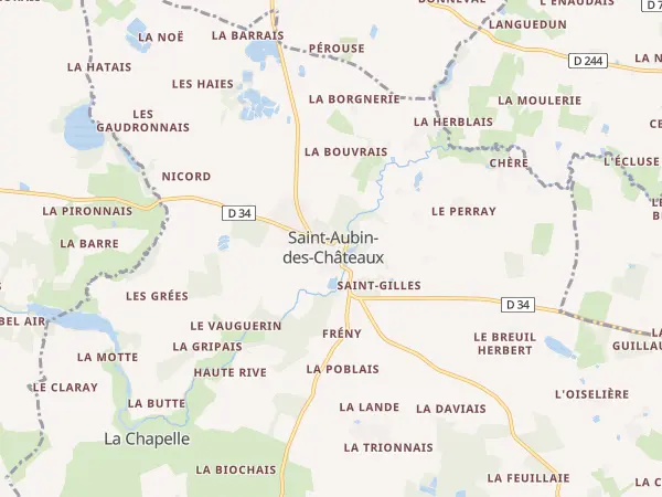 Plan de Saint-Aubin-des-Châteaux