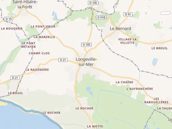 Plan de Longeville-sur-Mer