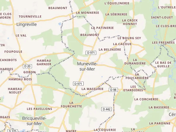 Plan de Muneville-sur-Mer