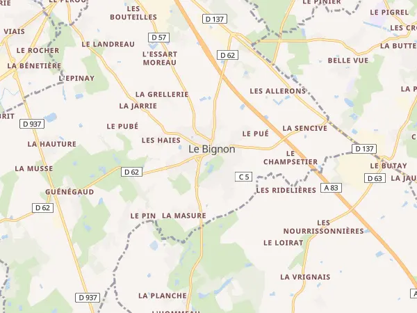Plan du Bignon