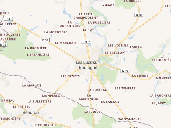 Plan des Lucs-sur-Boulogne