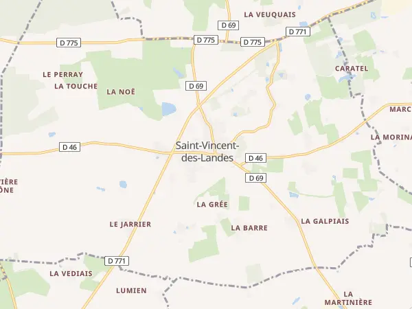 Plan de Saint-Vincent-des-Landes