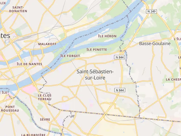 Plan de Saint-Sébastien-sur-Loire