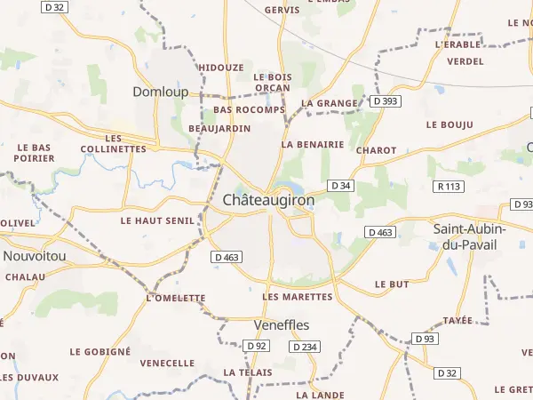 Plan de Châteaugiron