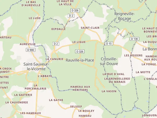 Plan de Rauville-la-Place