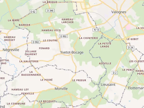 Plan de Yvetot-Bocage